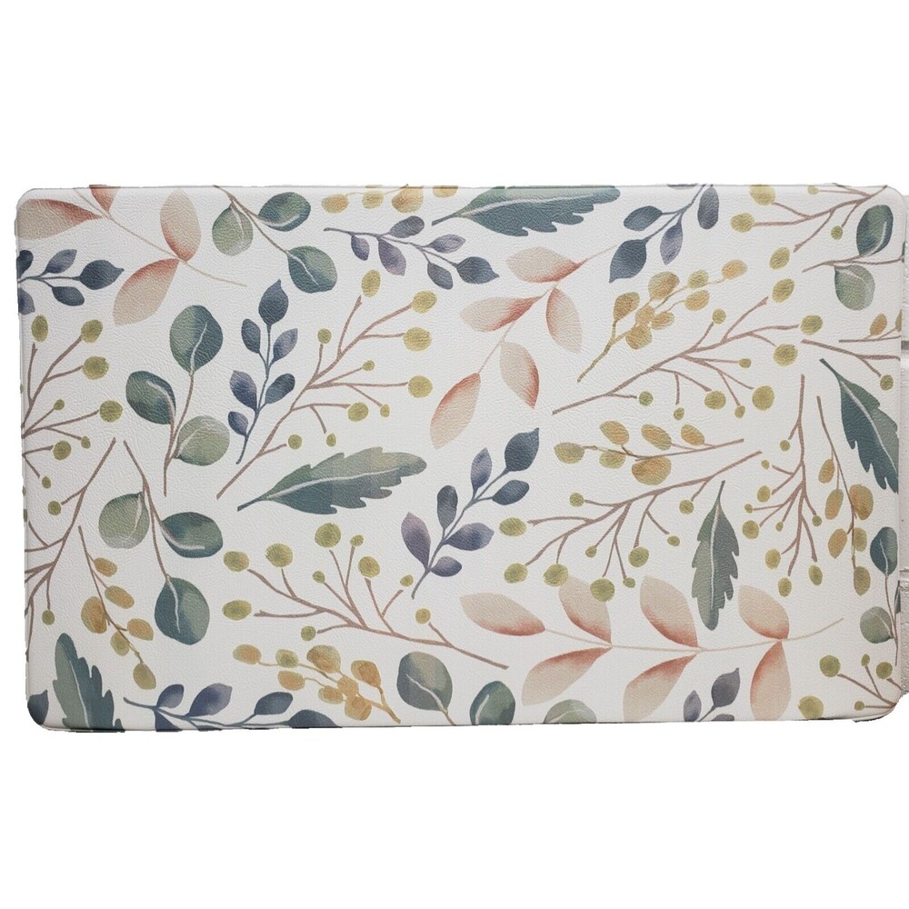 ANTI-FATIGUE NON SLIP FLOOR PVC FOAM MAT (18"x30") LEAVES & BERRIES, HL